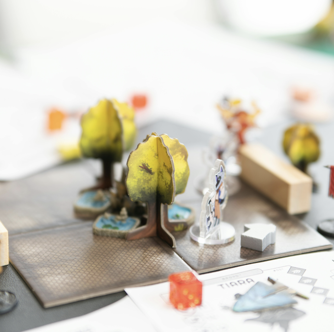 Table top game being played 